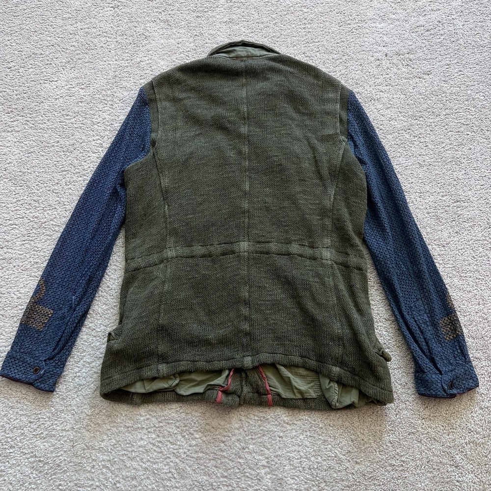 Project Foce Single Season Military Jacket Mens EU 48 Green Mesh Sleeve Full Zip - Picture 7 of 16